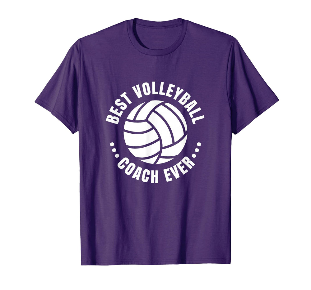 Best Volleyball Coach Ever Thank You T-Shirt - Graphic Print for Adults