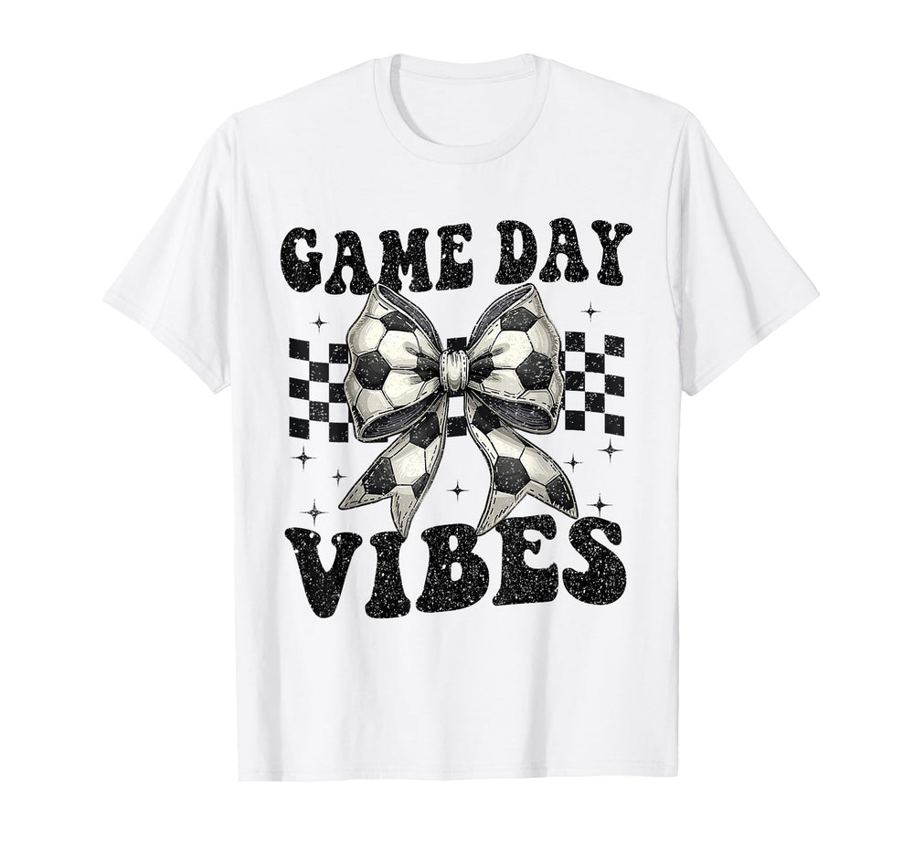 Soccer Game Day Vibes Soccer Mom Dad Game T-Shirt - Novelty Apparel Unisex
