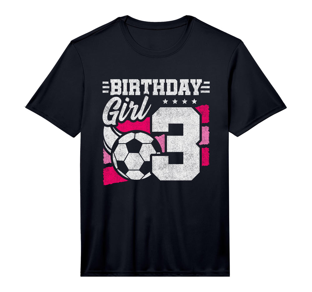 3 Year Old Birthday Soccer Party T-Shirt - Fun Novelty Design for Adults