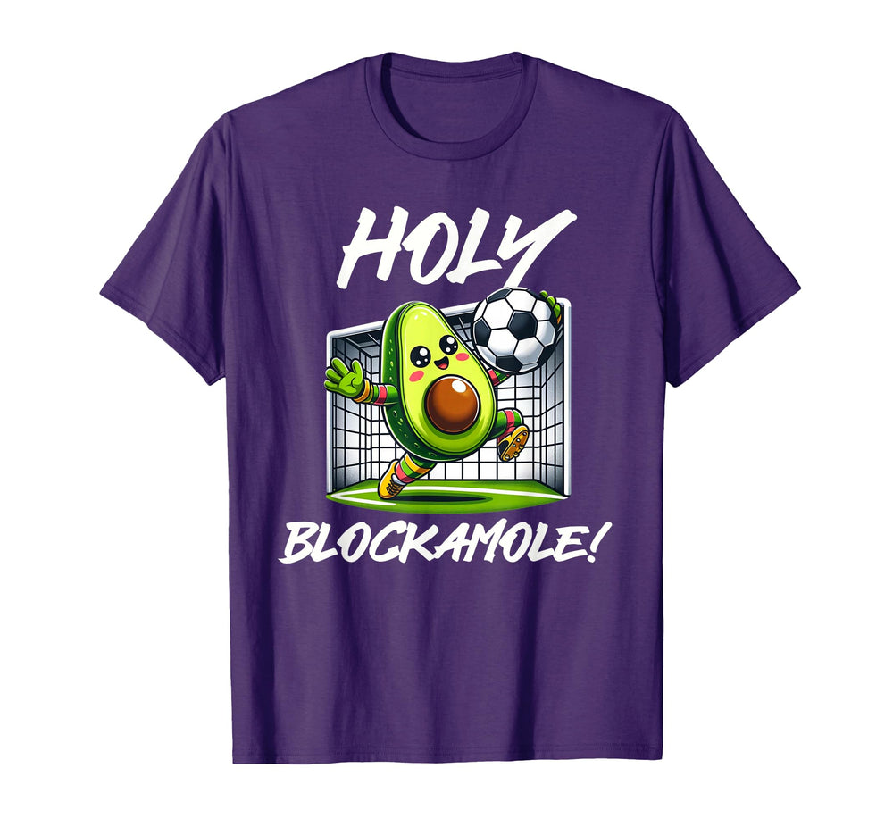 Funny Soccer Goalie Holy Blockamole T-Shirt - Trendy Graphic Men Women