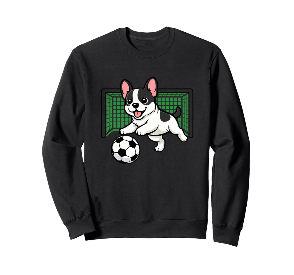 Goalkeeper Puppy French Bulldogs Sweatshirt - Custom Art Print for Adults
