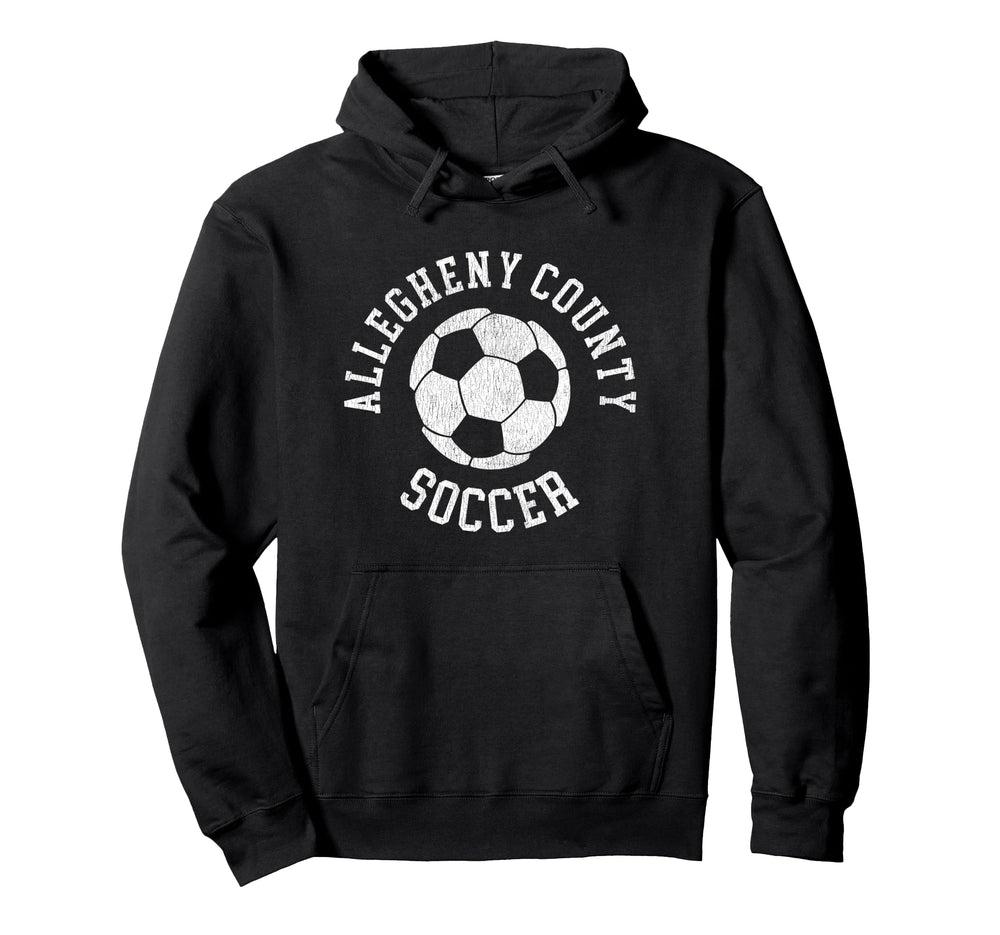 Allegheny County Soccer Distressed 90S Hoodie - Streetwear Style Men Women