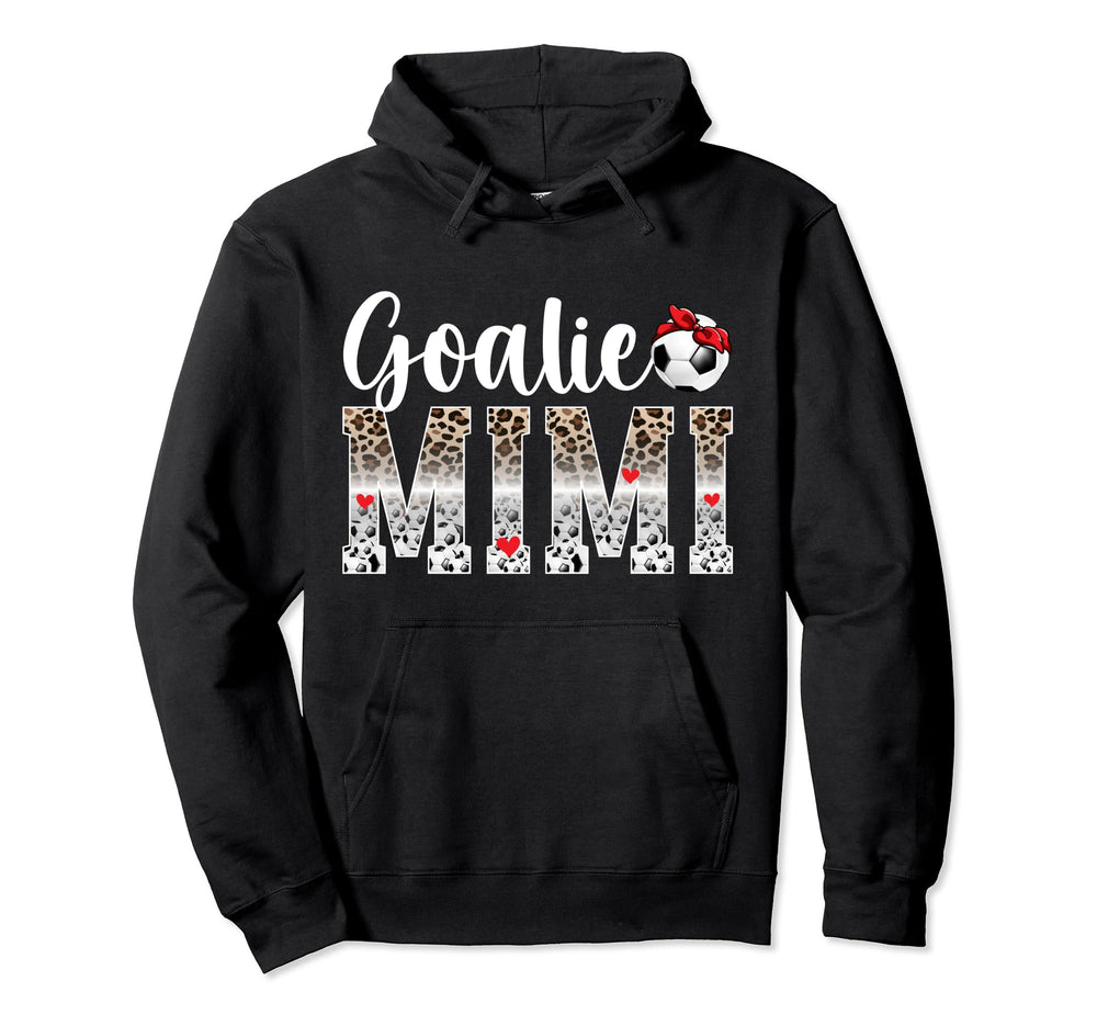 Soccer Goalie Mimi Leopard Mimi Soccer Hoodie - Minimalist Print Unisex