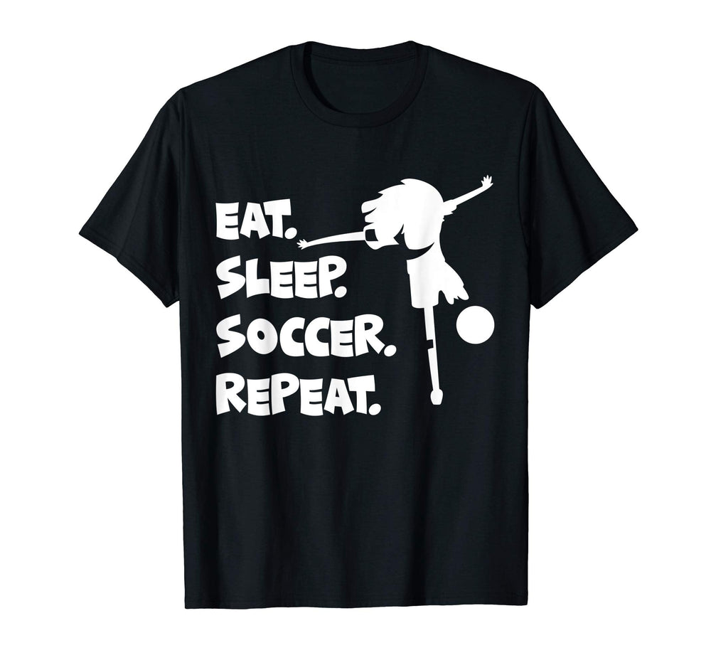 Eat Sleep Soccer Repeat Soccer Gif T-Shirt - Streetwear Style Men Women