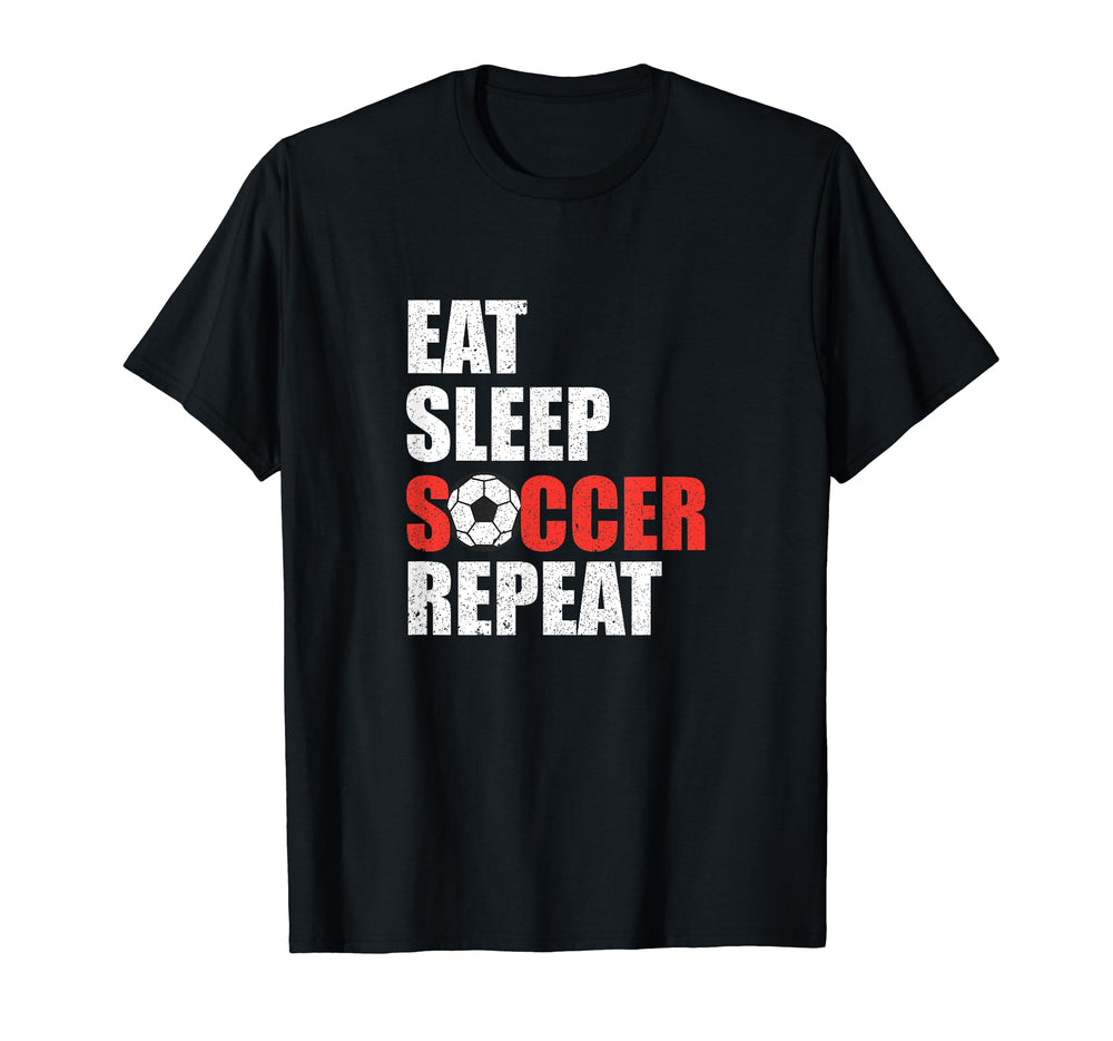 Soccer Coach Soccer Player Funny Eat T-Shirt - Custom Art Print for Adults