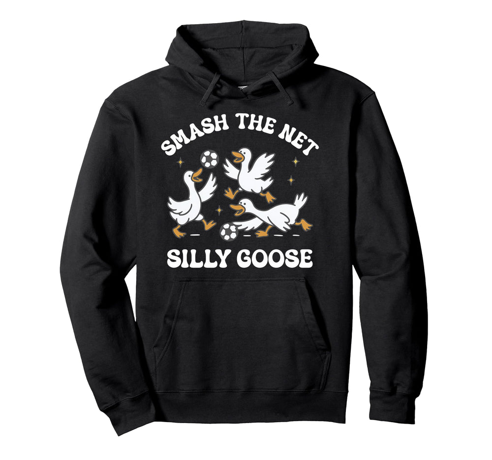 Silly Goose Playing Soccer Coach Game Day Hoodie - Graphic Print Men Women