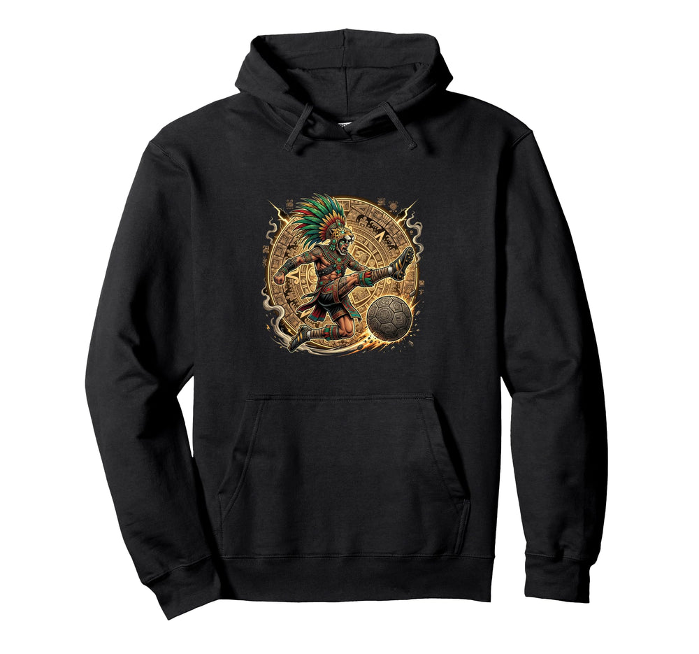 Aztec Warrior Soccer Jaguar Costume Hoodie - Trendy Graphic Men Women