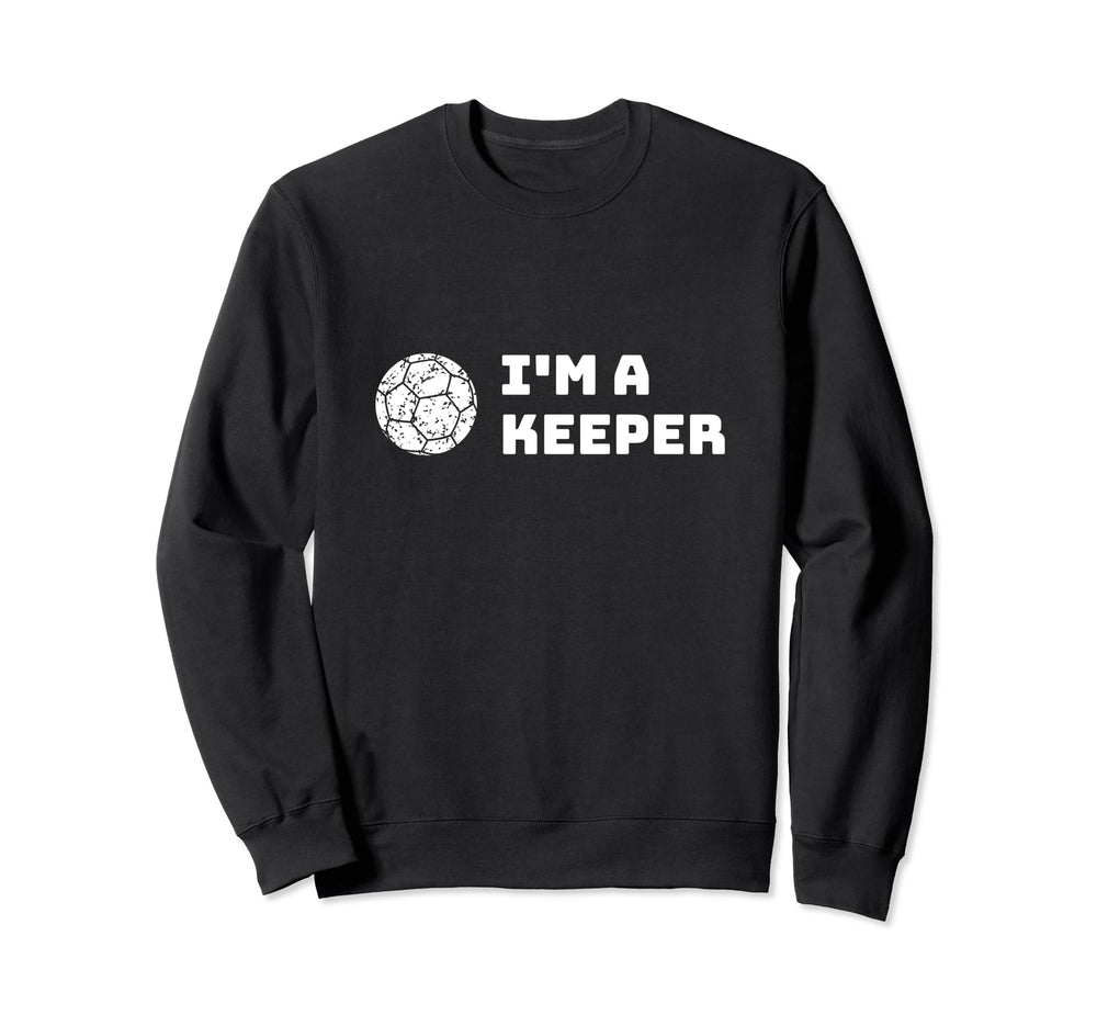 Keeper Goalkeeper Football Handball Sweatshirt - Unique Graphic Unisex