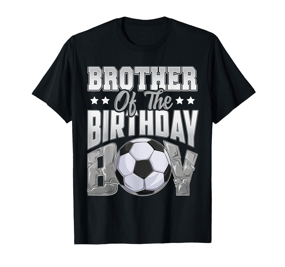 Brother Soccer Birthday Family Baller B T-Shirt - Minimalist Print Unisex