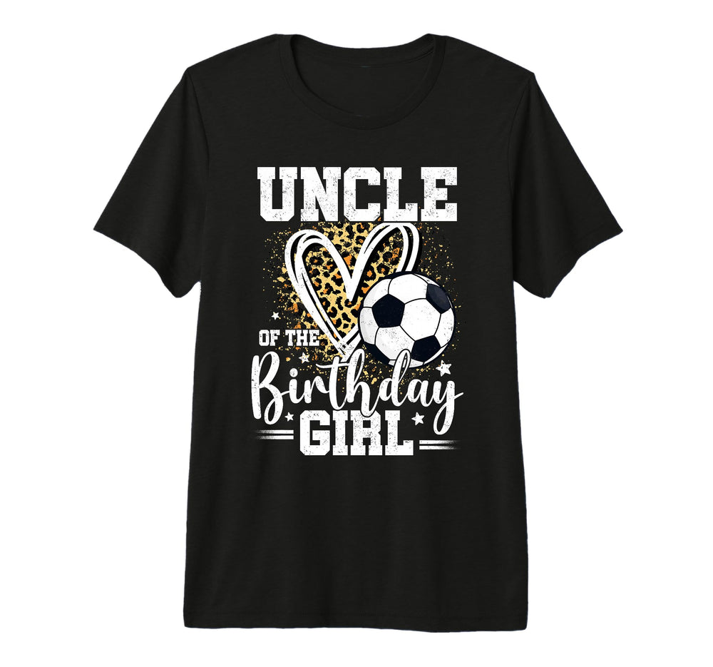 Uncle Birthday Soccer Ball Uncle T-Shirt - Graphic Print for Adults