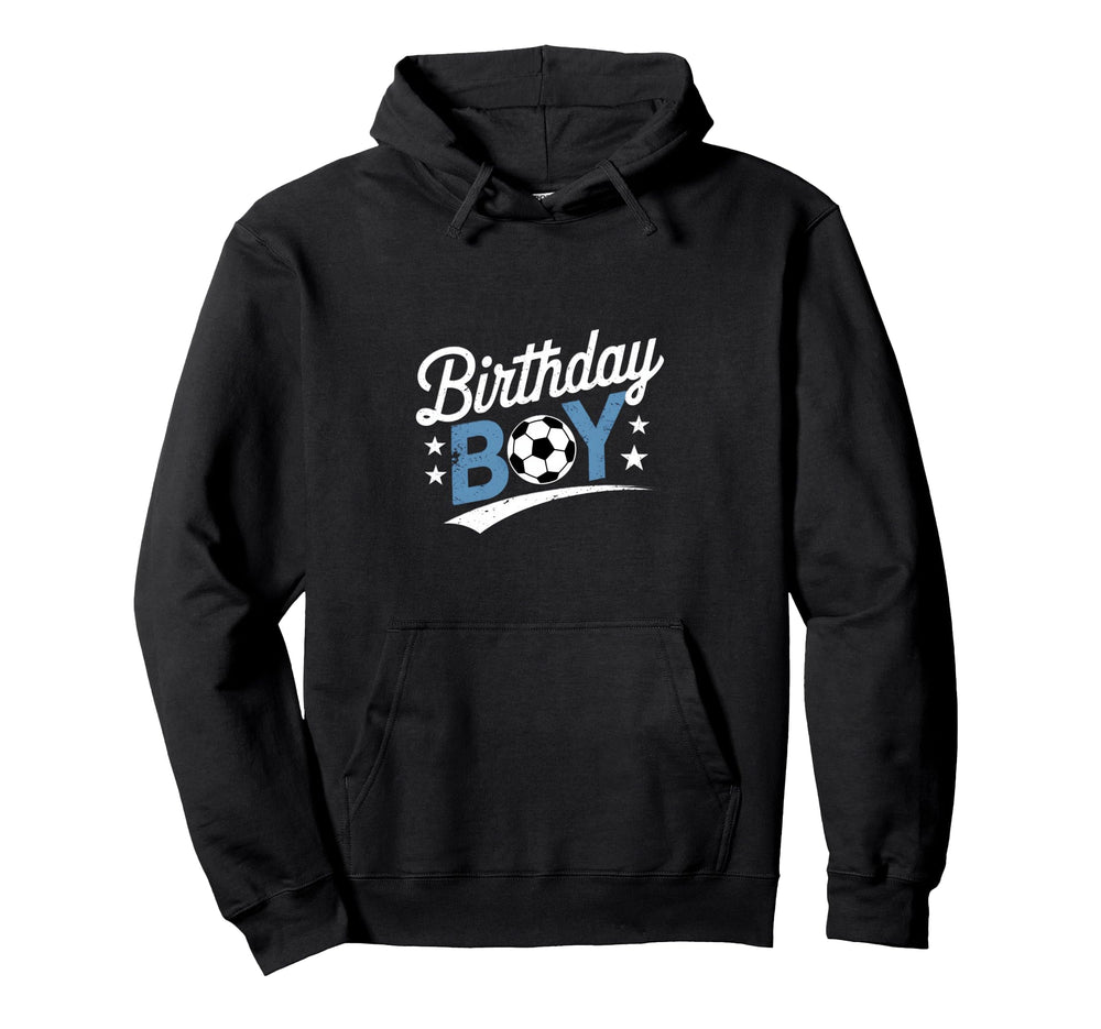 Birthday Soccer Stars Fun Celebration Hoodie - Fun Novelty Design Unisex