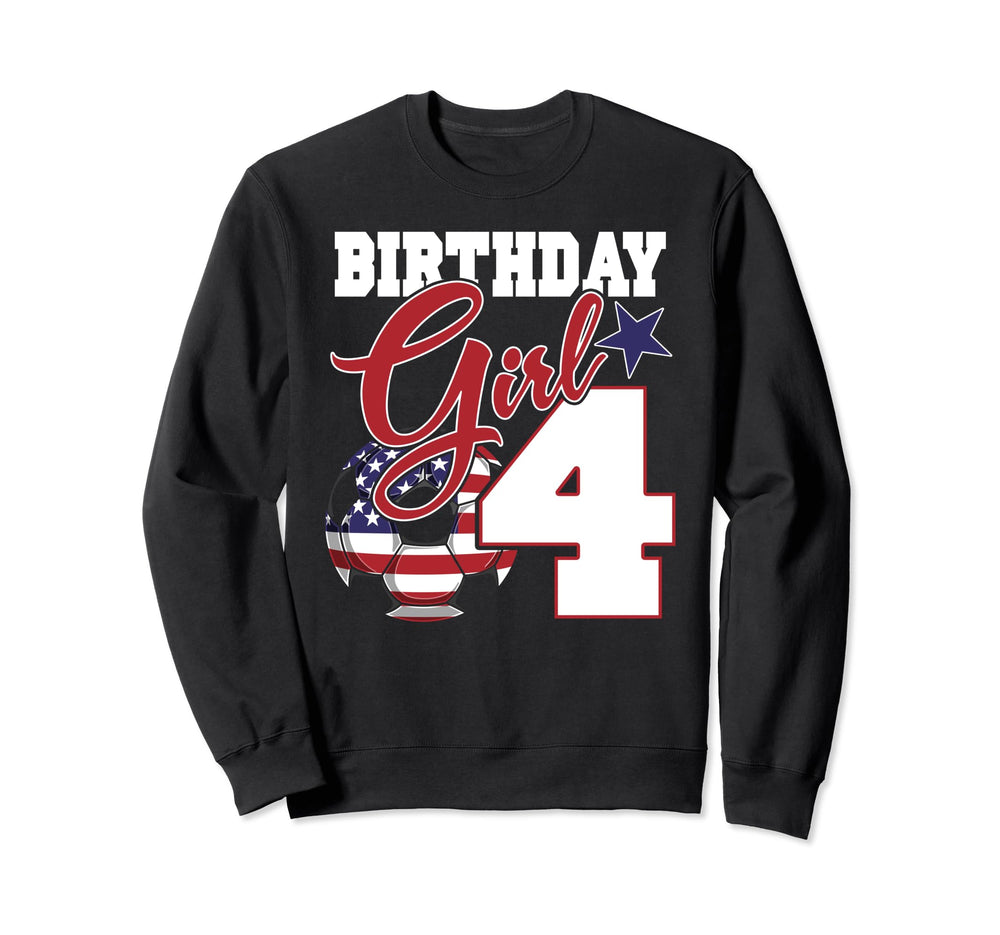4Th Birthday Party Patriotic American Sweatshirt - Trendy Graphic Unisex