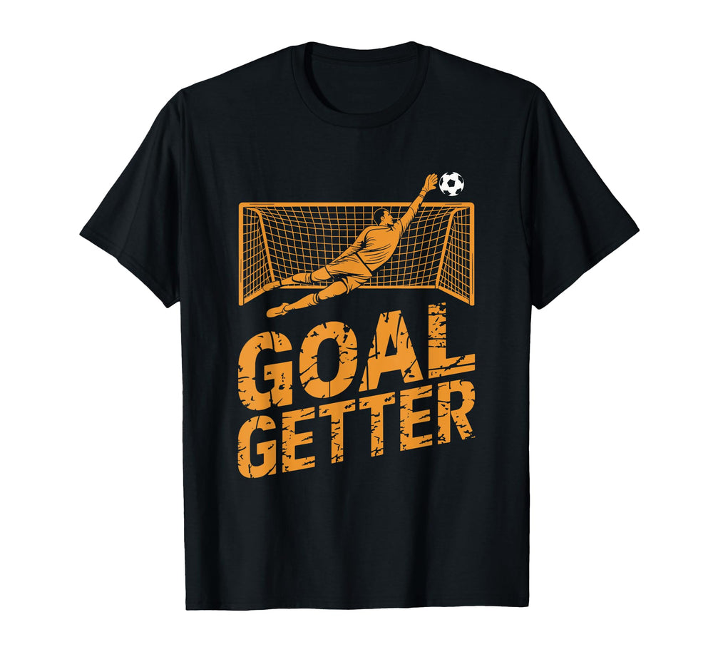 Soccer Player Goal Keeper And Soccer T-Shirt - Novelty Apparel for Adults
