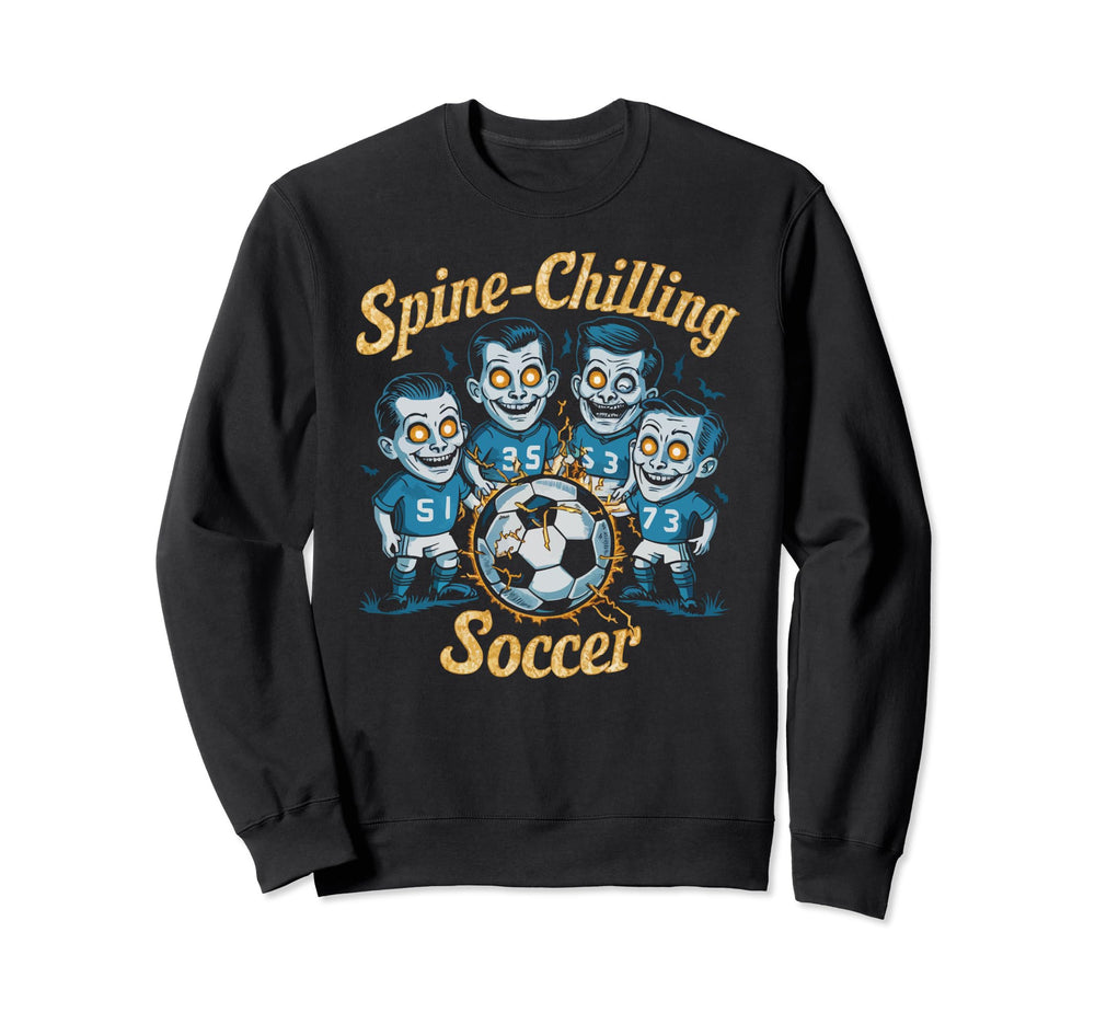 Soccer Halloween Spooky Goalkeeper Sweatshirt - Fun Novelty Design Unisex