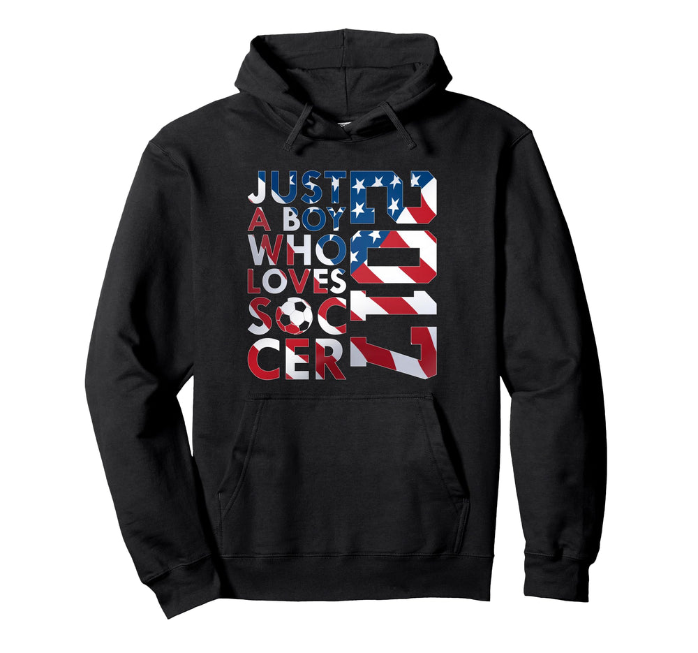 2017 Just Who Loves Soccer 9Th Birthday Hoodie - Streetwear Style Men Women