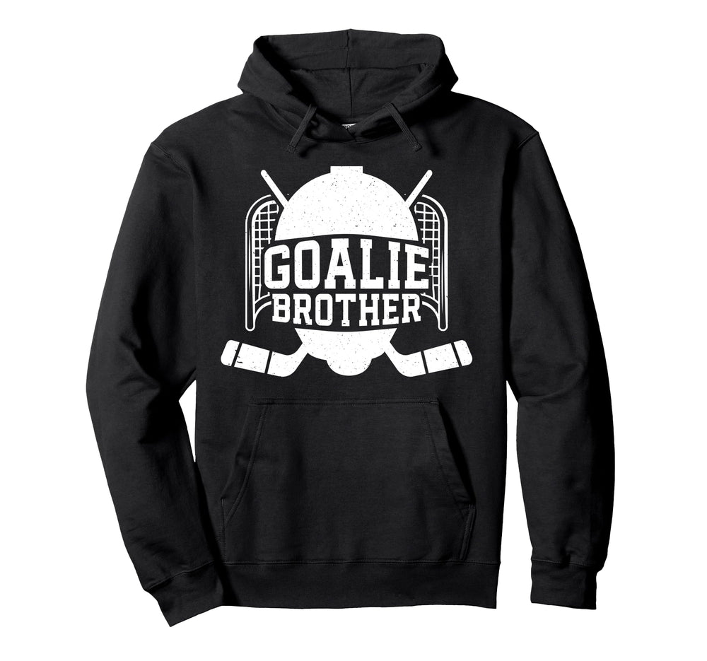 Ice Hockey Goalie Brother Hockey Keeper Hoodie - Trendy Graphic for Adults