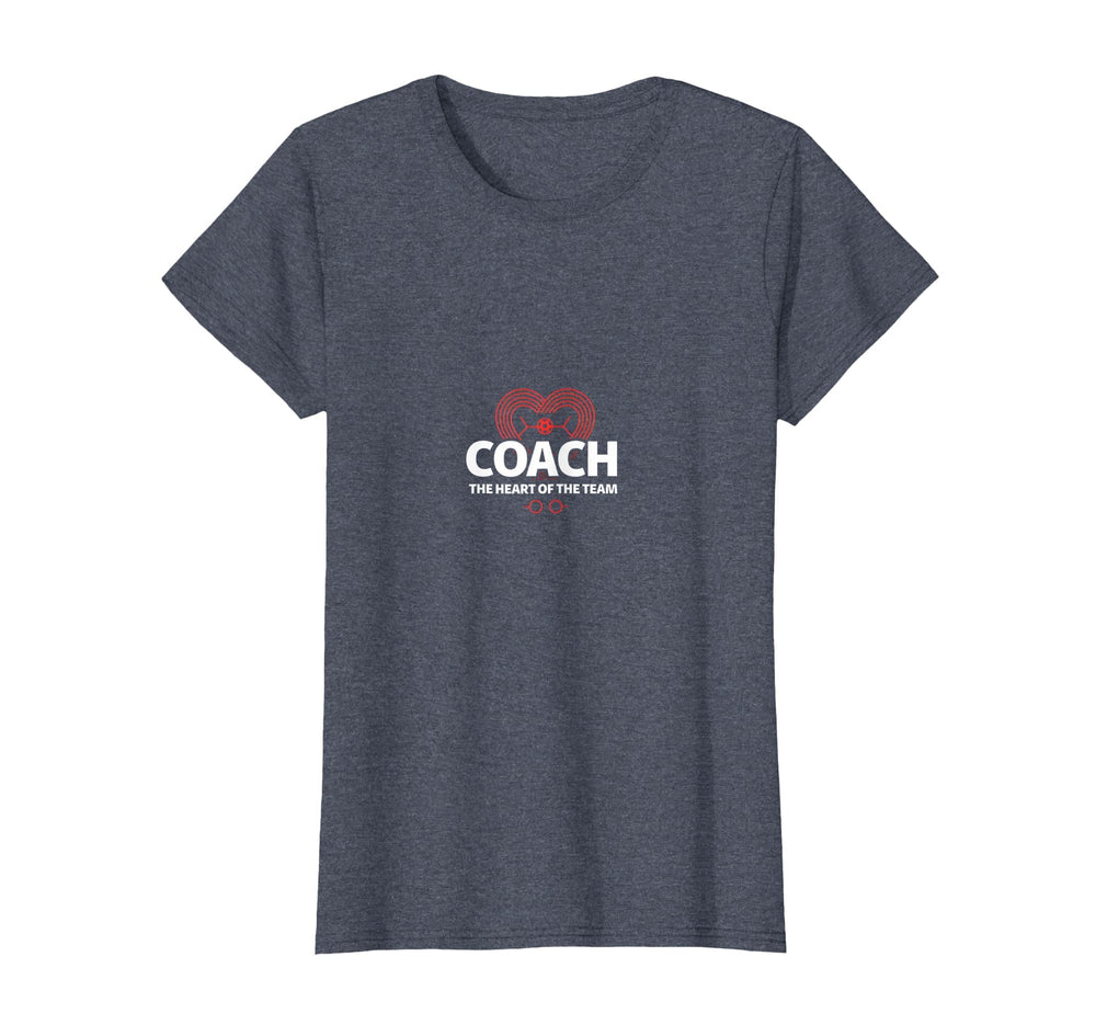 Soccer Coach Heart Team Inspiring T-Shirt - Novelty Apparel Unisex