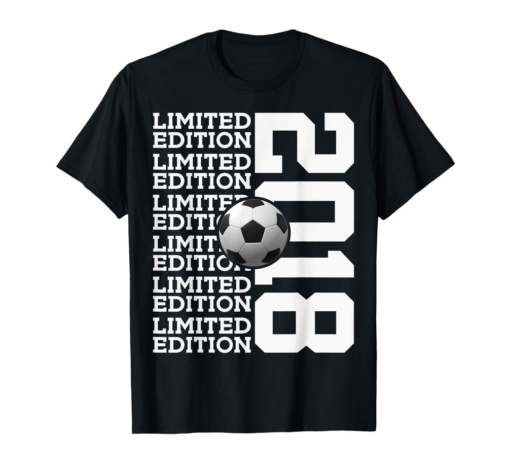 2018 Soccer 8Th Birthday T-Shirt - Aesthetic Graphic for Adults