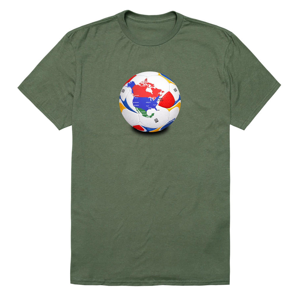 Soccer 2026 Tees World Ball T-Shirt - Novelty Apparel Unisex