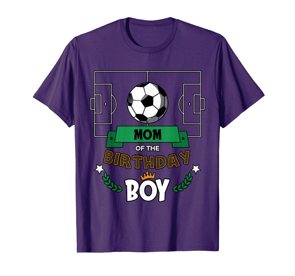 Mom Birthday Soccer Theme Matching T-Shirt - Unique Graphic Men Women