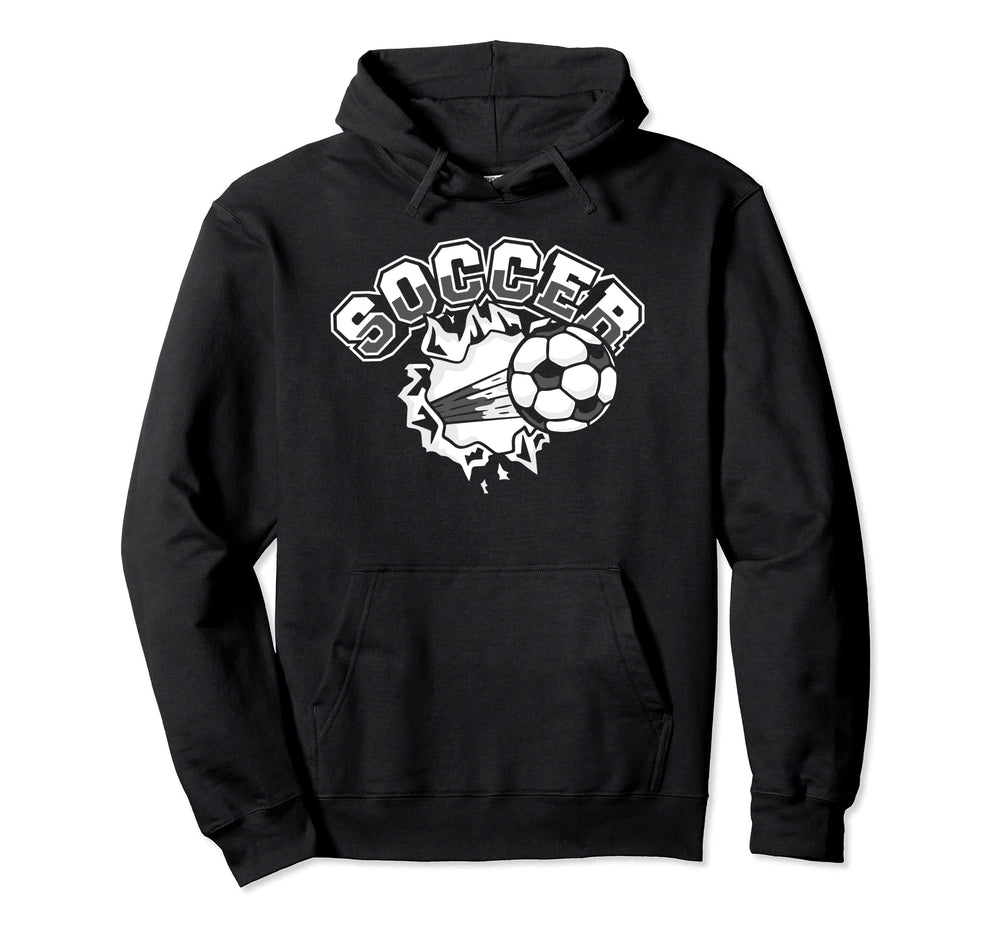 Soccer Futbol Fu Ball Goal Keeper Hoodie - Novelty Apparel for Adults