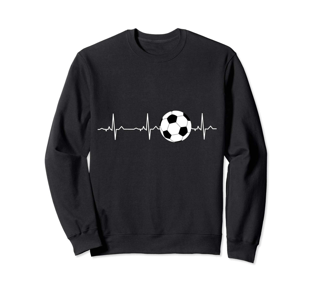 Soccer Heartbeat Ekg Best Soccer Sweatshirt - Trendy Graphic for Adults