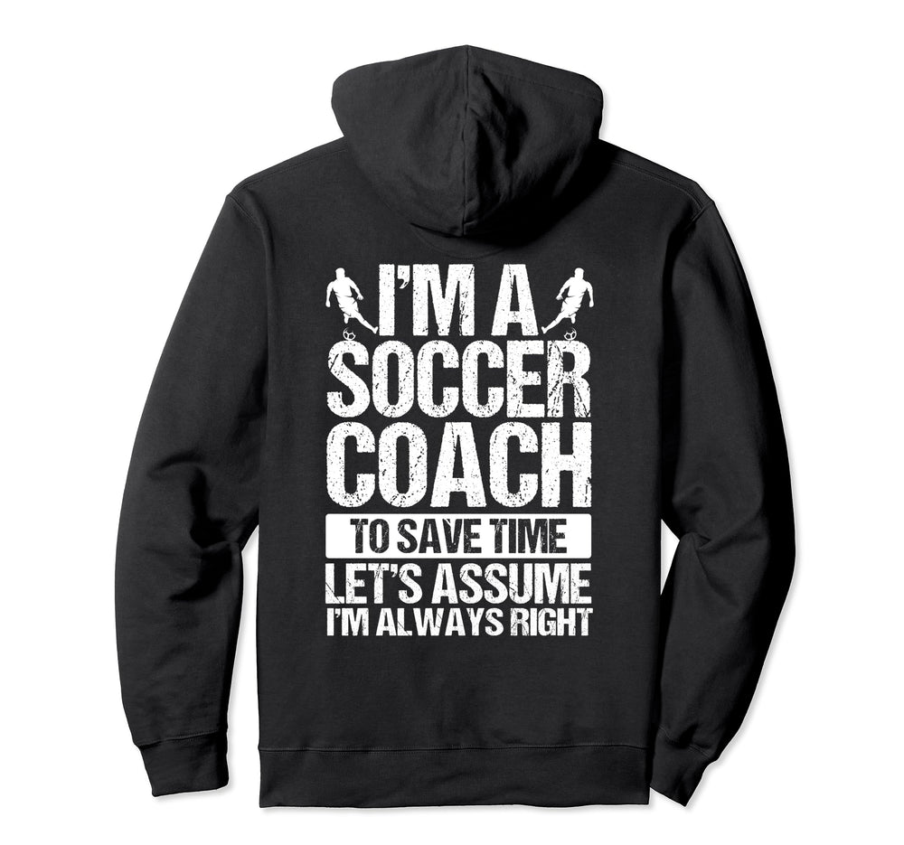 Soccer Coaching Training Trainer Hoodie - Minimalist Print for Adults