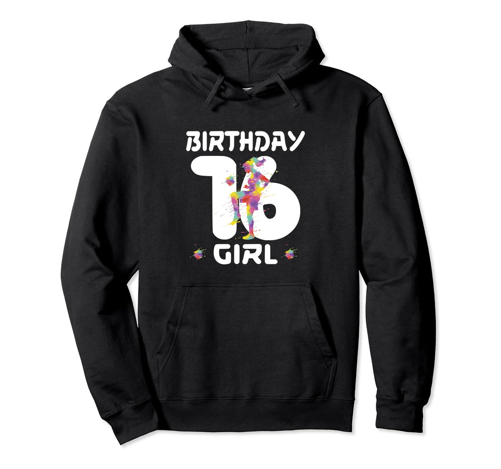 16Th Birthday Soccer Sixteen 16 Year Hoodie - Aesthetic Graphic Men Women