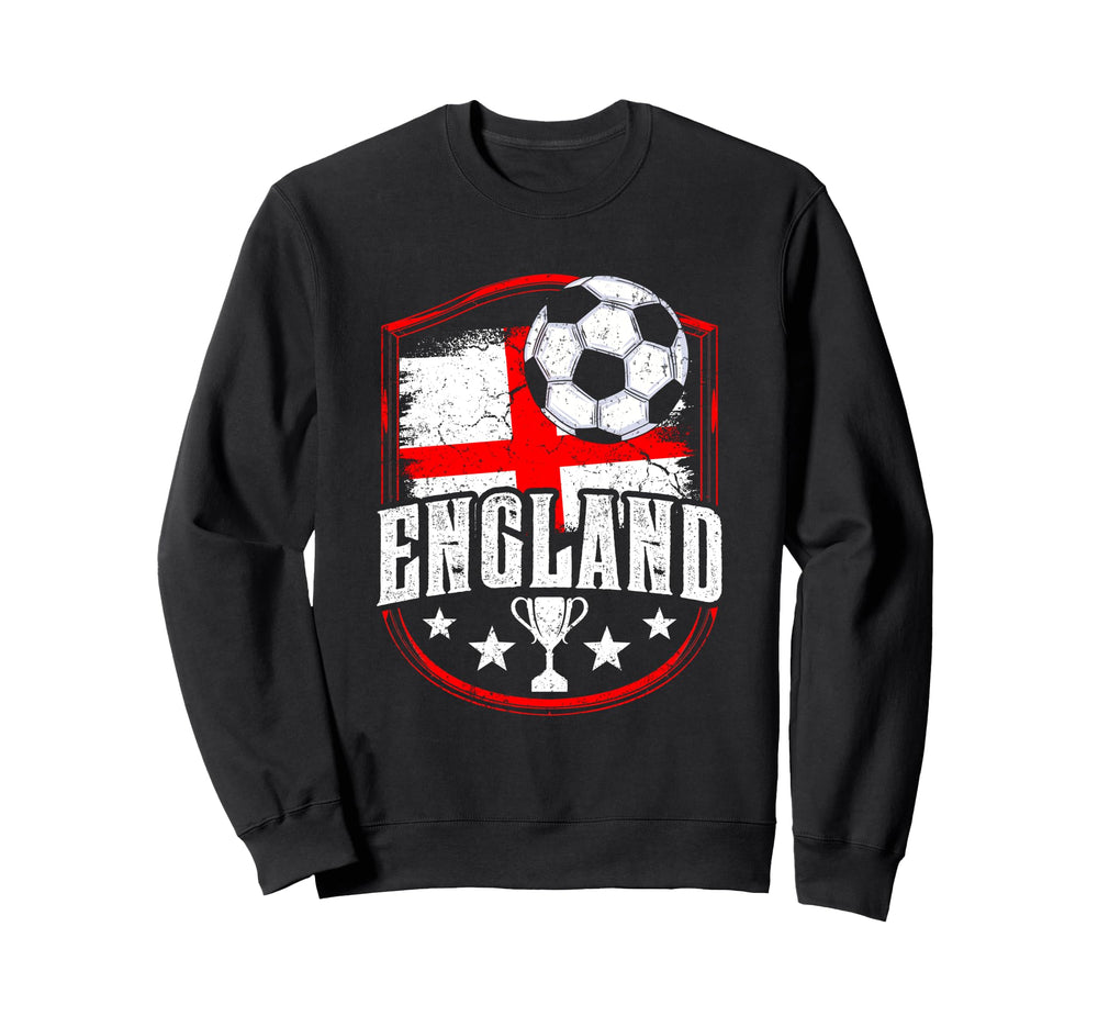 England Flag Football Fan Soccer Team Sweatshirt - Graphic Print Men Women