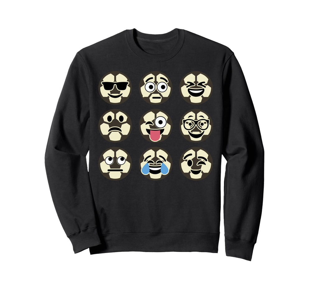 Funny Sports Soccer Emoticon Brazilian Sweatshirt - Novelty Apparel Unisex