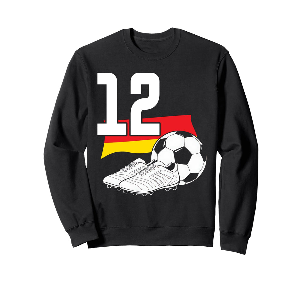 12 Soccer Birthday Gift Soccer Fan Sweatshirt - Unique Graphic for Adults
