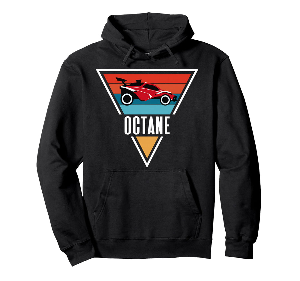 Octane Rocket Soccer Sunset Distressed Hoodie - Fun Novelty Design Unisex