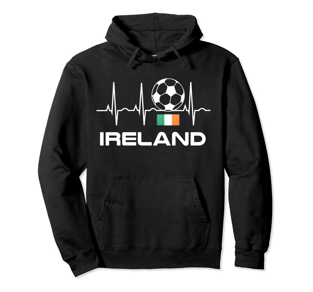 Irish Soccer Irish Soccer Heartbeat Sweatshirt - Streetwear Style Unisex