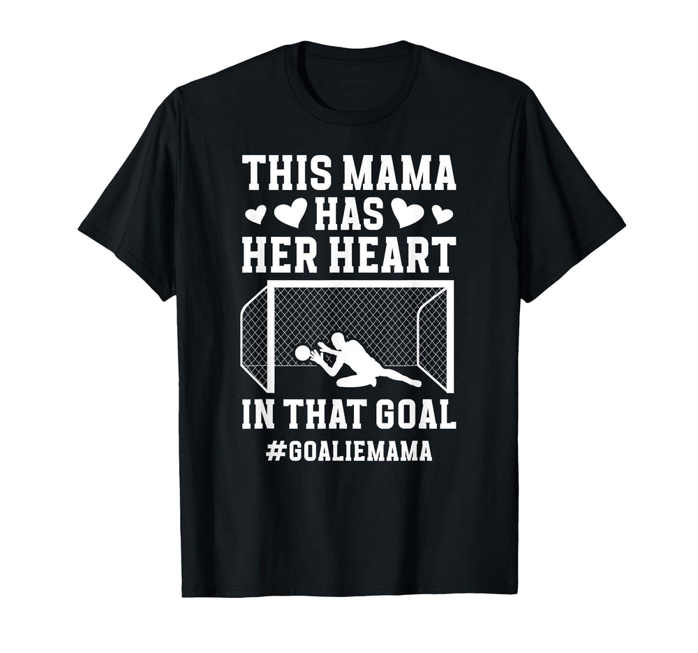 Proud Soccer Goalie Mama Soccer T-Shirt - Minimalist Print Unisex
