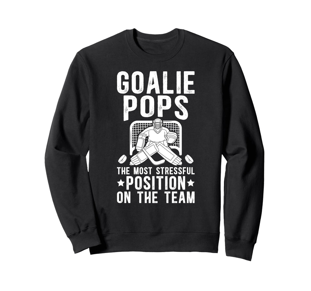 Funny Hockey Goalie Pops Ice Sweatshirt - Aesthetic Graphic for Adults