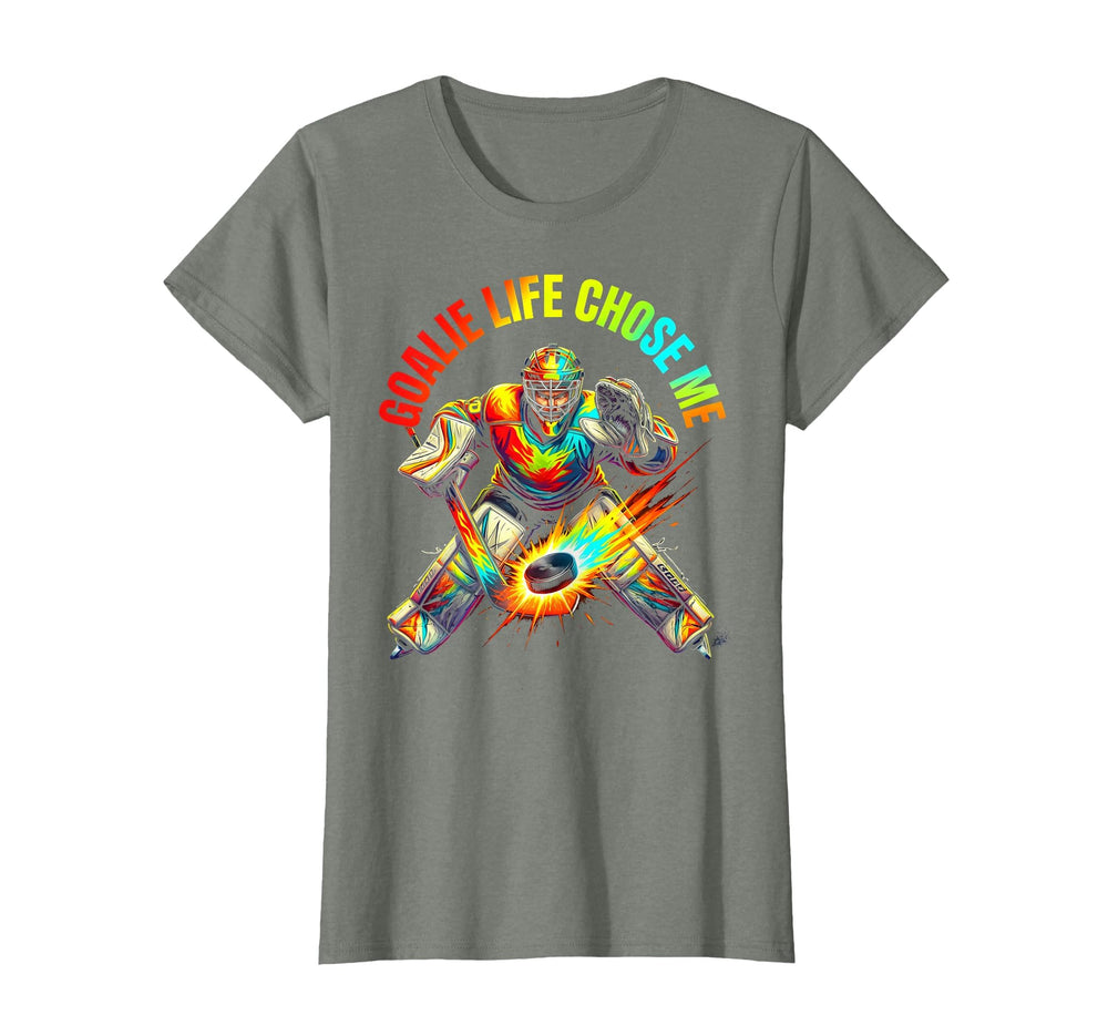 Goalie Life Chose Me Soccer Hockey T-Shirt - Fun Novelty Design Unisex