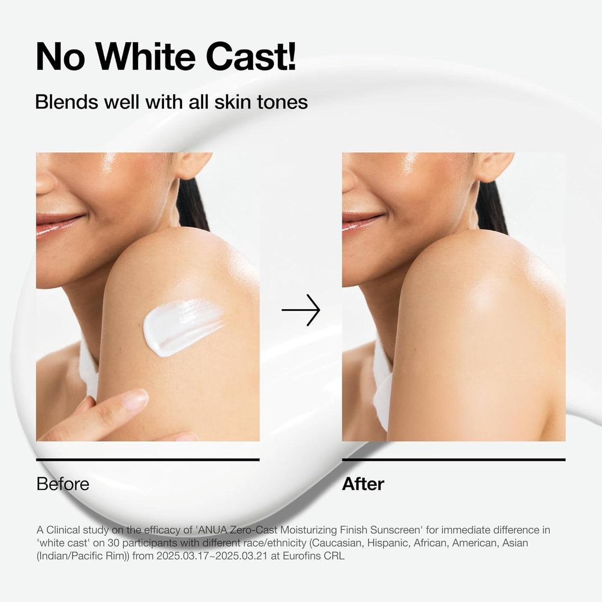 ANUA Zero-Cast Moisturizing Finish Sunscreen SPF50+ PA++++ - Snipetell