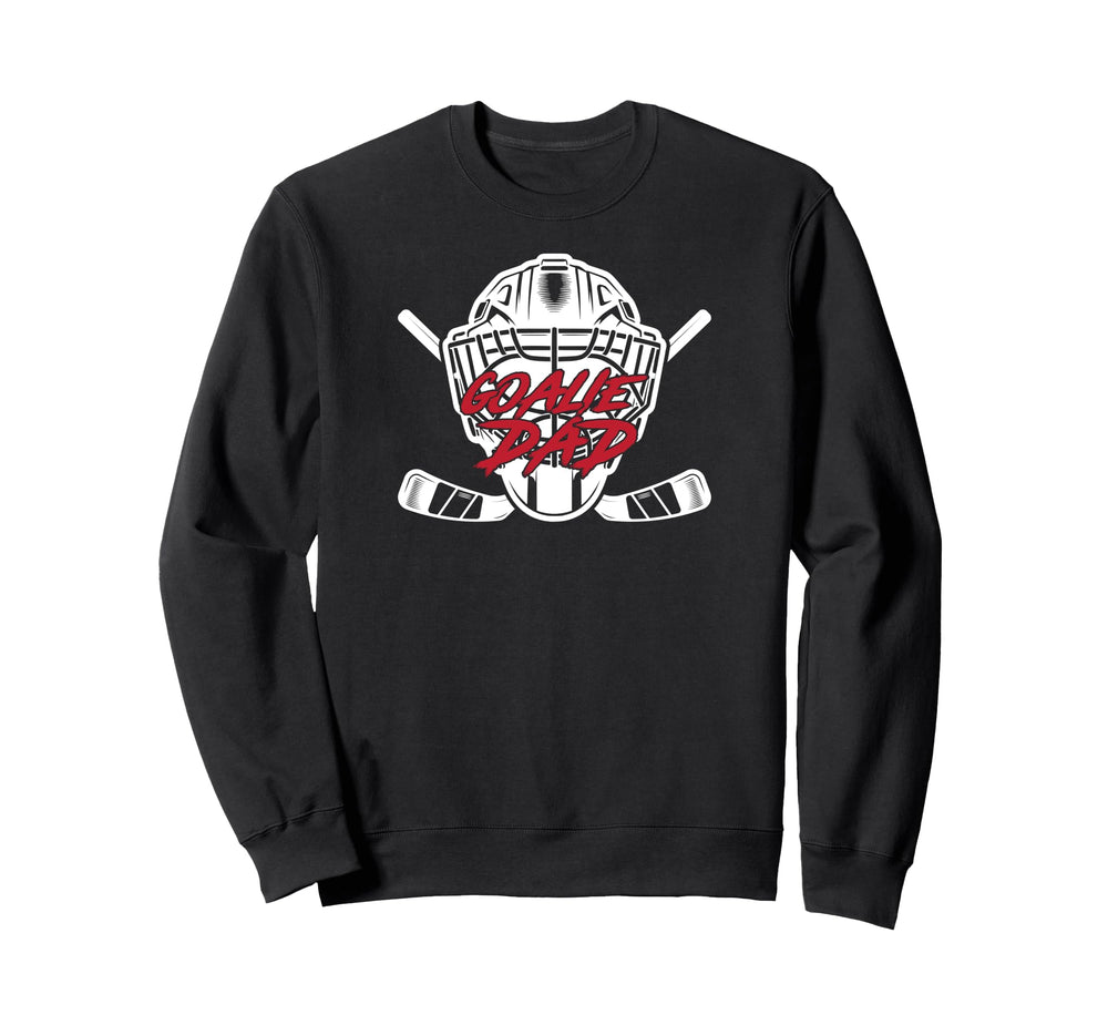 Ice Hockey Goalie Dad Hockey Sweatshirt - Streetwear Style Men Women
