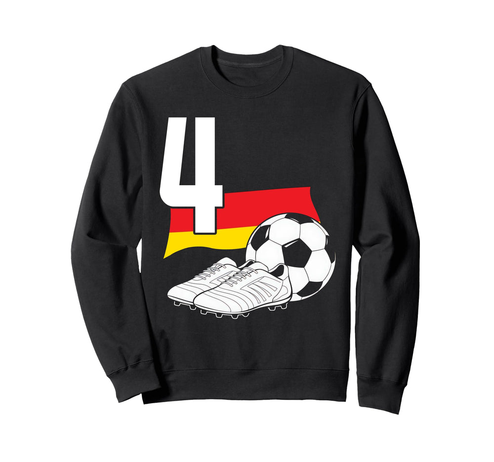 4 Soccer Birthday Gift Soccer Fan Sweatshirt - Casual Everyday Wear Unisex