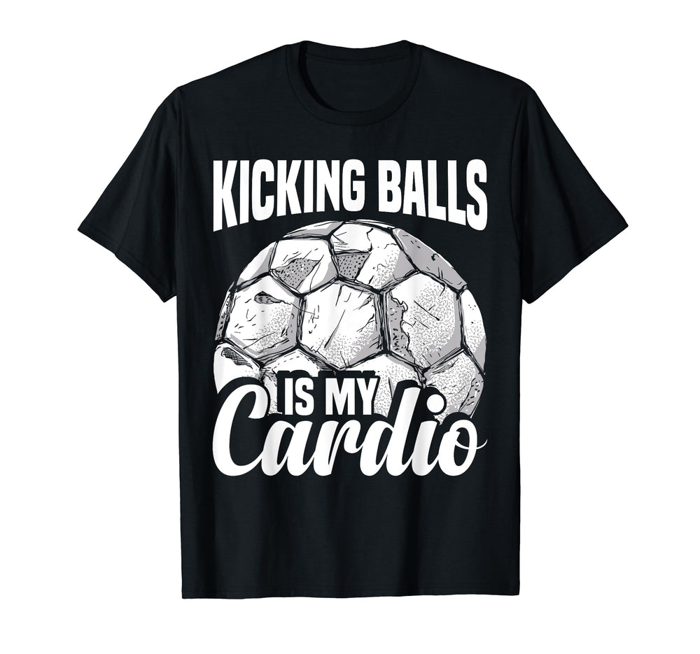 Soccer Player Kicking Balls Soccer T-Shirt - Custom Art Print Unisex