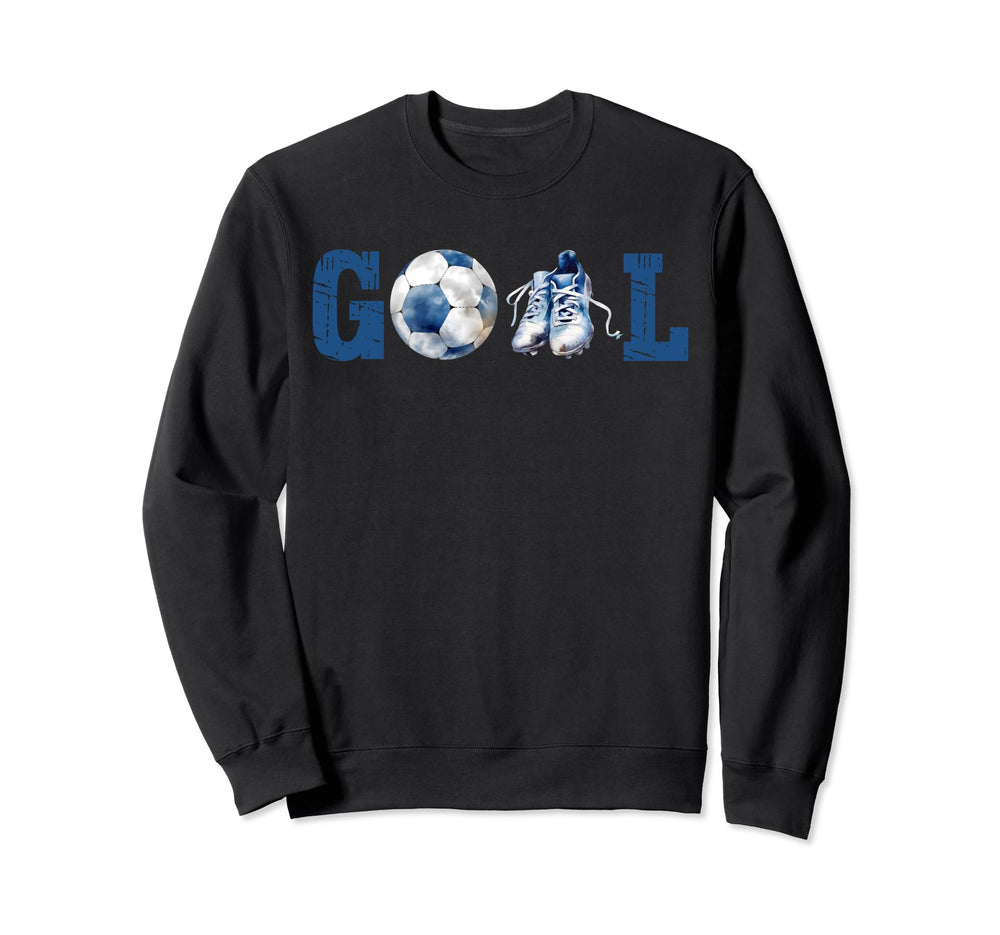 Goal Soccer Ball And Shoe Soccer Sweatshirt - Aesthetic Graphic Unisex