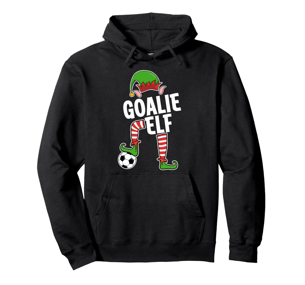 Soccer Elf Goalie Soccer Player Elf Hoodie - Graphic Print Men Women