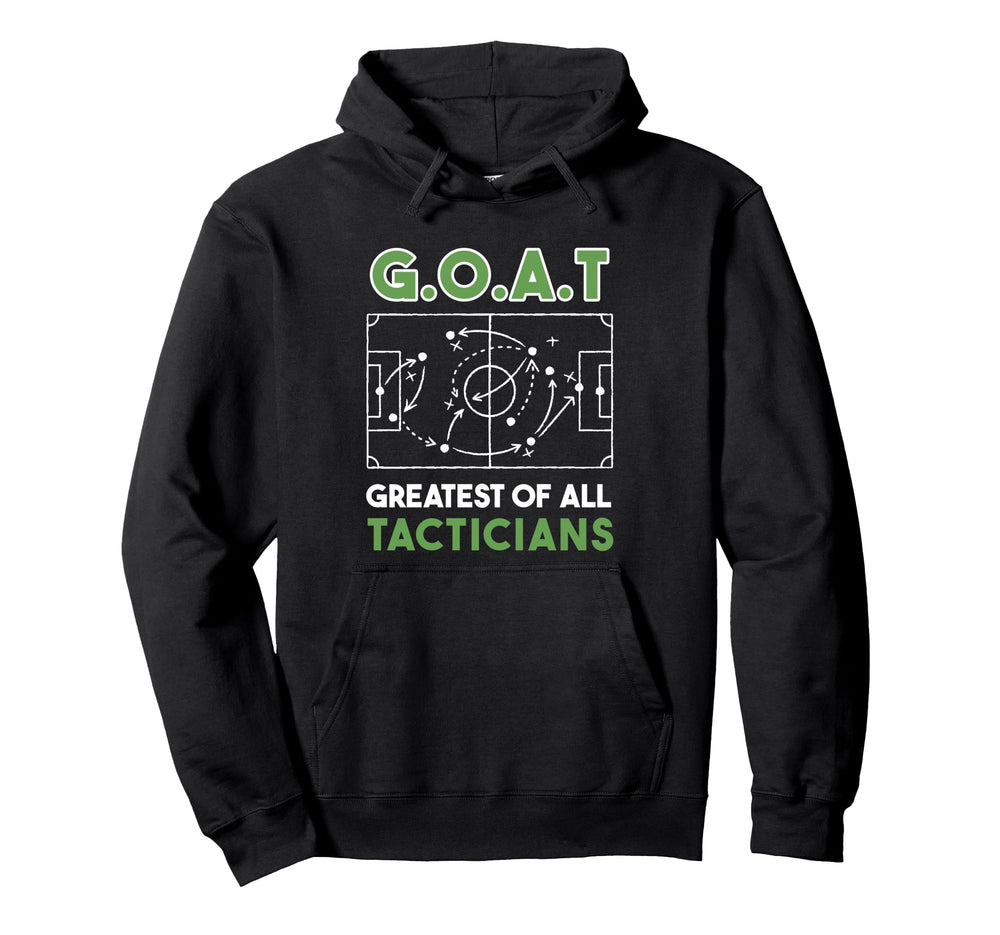 Soccer Coach Goat Greatest All Tacticians Hoodie - Graphic Print Men Women