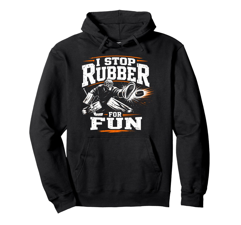 Ice Hockey Goalkeeper Fun Goalie Hoodie - Casual Everyday Wear for Adults