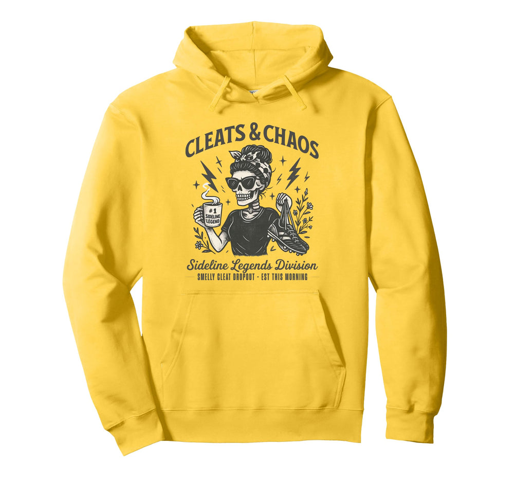 Cleats Chaos Skeleton Soccer Mom Mama Hoodie - Custom Art Print Men Women