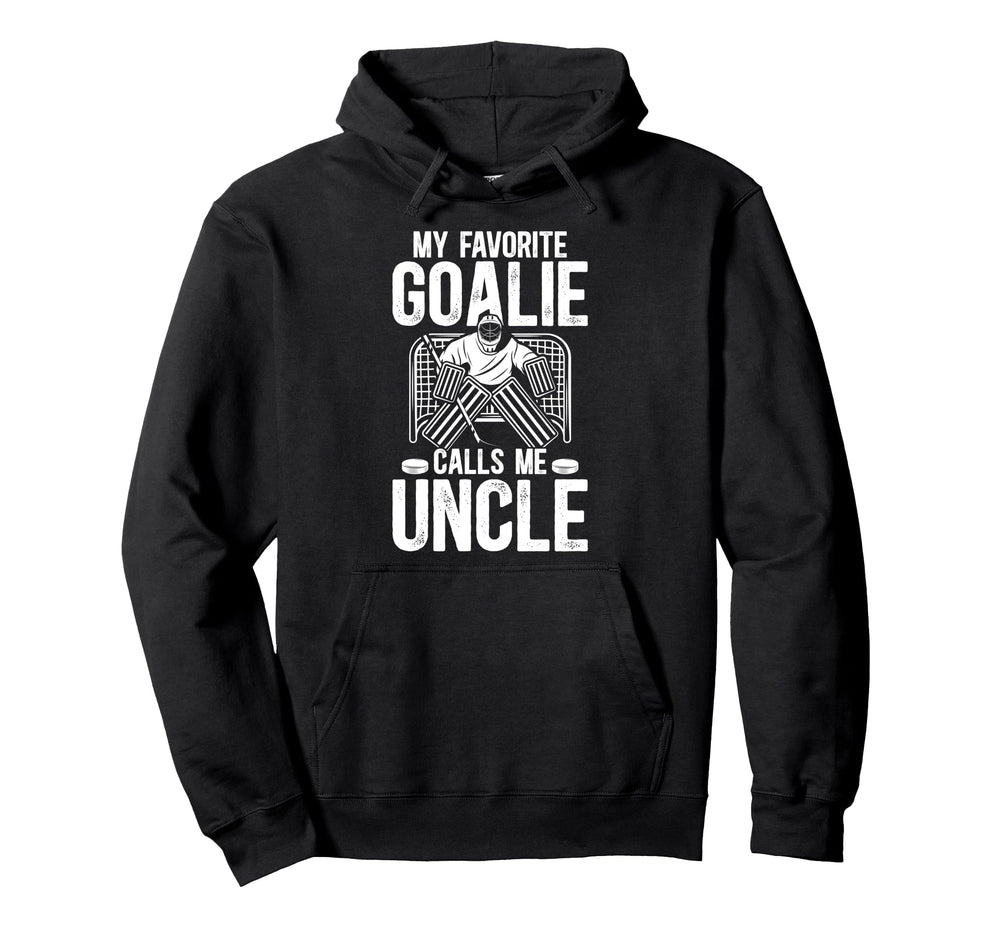 Proud Ice Hockey Goalie Uncle Hockey Hoodie - Custom Art Print Men Women