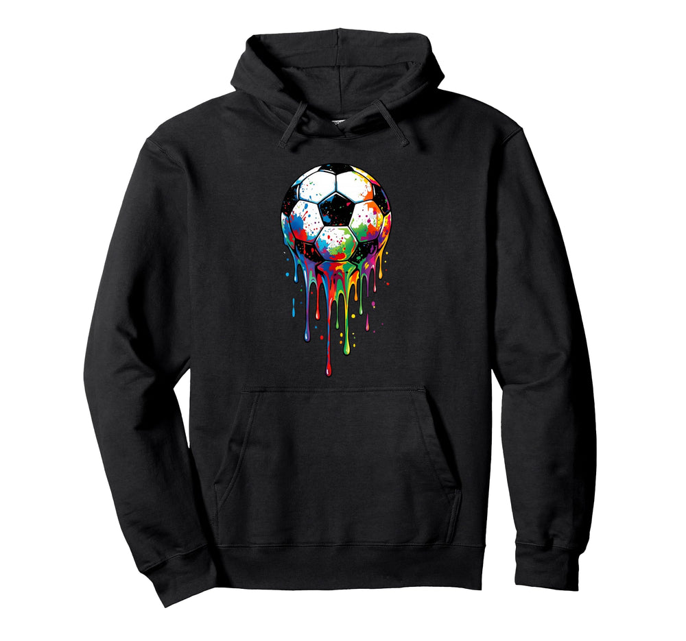 Dripping Soccer Drip Ice Cream Drip Hoodie - Custom Art Print for Adults