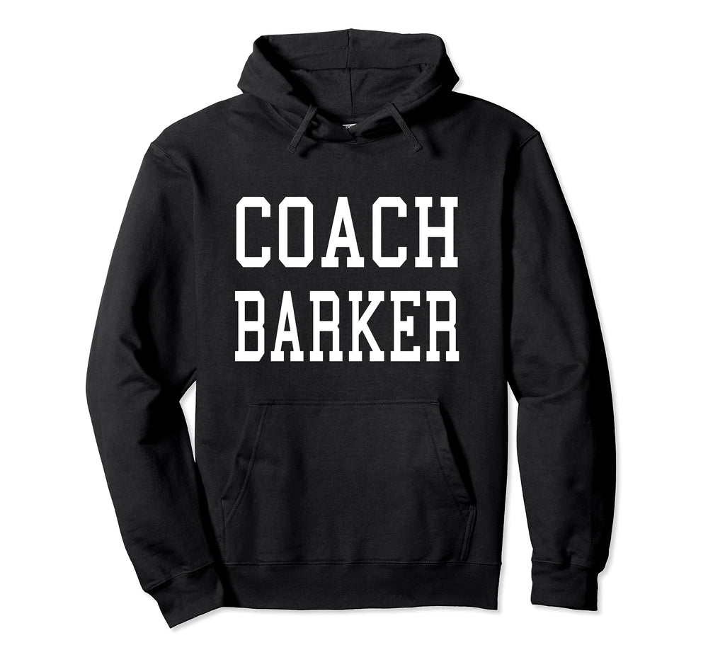 Coach Barker Custom Football Soccer Hoodie - Graphic Print for Adults