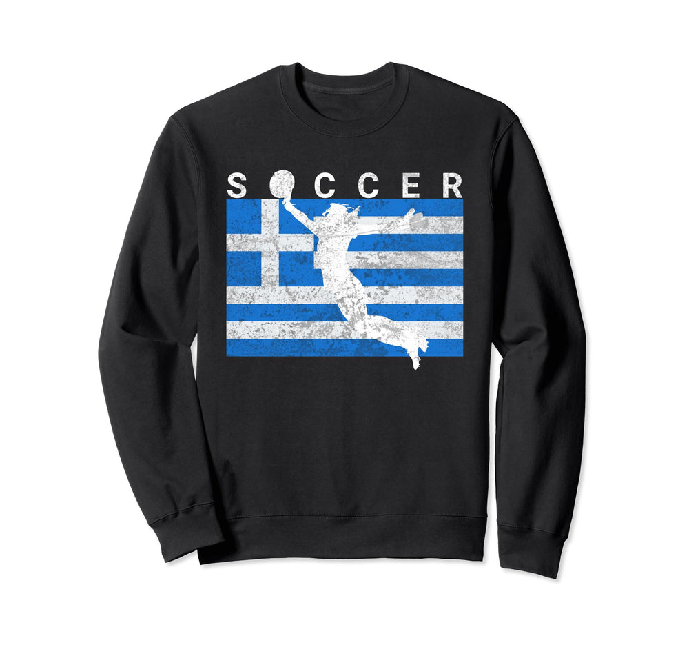 Greece Womens Goalie Goalkeeper Soccer Sweatshirt - Trendy Graphic Unisex