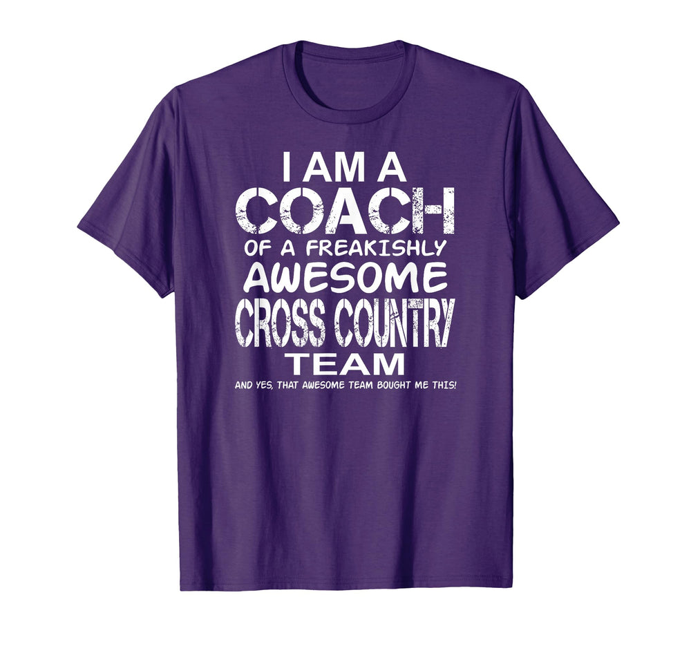 I Am Coach Freakishly Awesome Cross T-Shirt - Fun Novelty Design Men Women